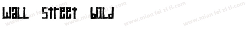 wall street bold字体转换
